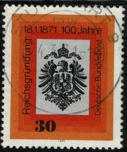 GERMANY 1971 CENTENARY of GERMAN UNIFICATION USED (VFU) P.14 SG1567 SUPERB