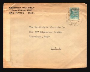 Brazil 1942 Censor Cover / Minor Creasing - L1133