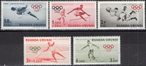 Ruanda Urundi 1960; Sc. # B26-B30; MNH Cpl. Set