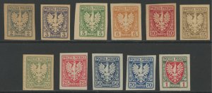 Poland 61-71 * mint no gum as issued (B 278)
