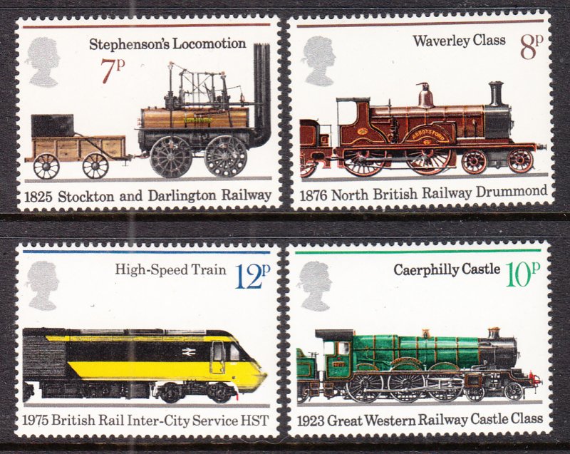 Great Britain 749-752 Trains MNH VF