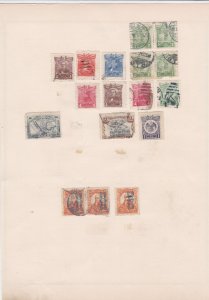 mexico stamps on 1 album page ref 13467