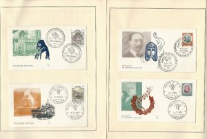 Italy Stamp Collection on 22 Scott Pages, Covers & Blocks, 1975-76, JFZ