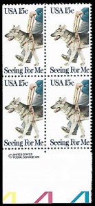 PCBstamps   US #1787 CW 60c(4x15c)Seeing Eye Dog, MNH, (CW-3a)