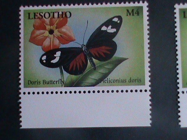 ​LESOTHO 2001-SC#1261-6 BEAUTIFUL-COLORFUL LOVELY BUTTERFLY- MNH SET VERY FINE