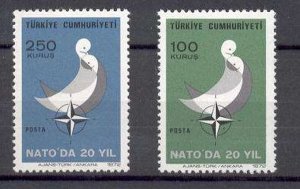 Turkey - 1972 - Mi. 2250-51 (NATO) - MNH - BE032