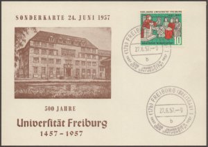 Germany Federal Republic 500 Years of Freiburg University Special First Day Card