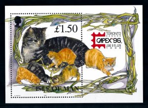 [73131] Isle of Man 1996 Pets cats Capex Toronto Souvenir sheet MNH