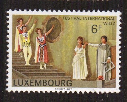 Luxembourg  #605  MNH  1977   Wiltz festival  Orpheus and Eurydice