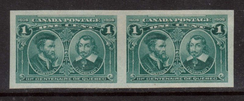 Canada #97a XF Mint Imperforate Pair