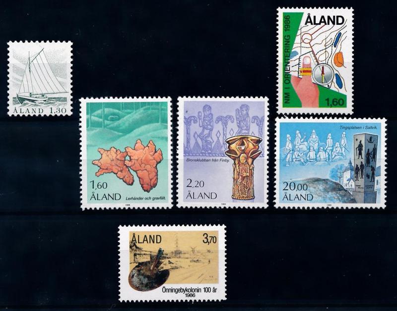 Aland Åland 1986 Complete Year Set  MNH