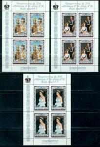 Penrhyn Island #87-89  MNH  Scott $4.00   3 Sheets of 4