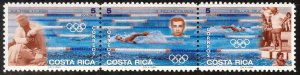 Costa Rica 1996 Olympics Games Atlanta set of 3 MNH