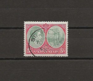 ST KITTS & NEVIS 1938/50 SG 77a USED Cat £50