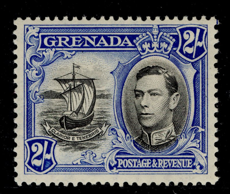 GRENADA GVI SG161a, 2s black and ultramarine, M MINT. Cat £40.