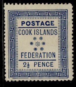 COOK ISLANDS QV SG3, 2½d blue, M MINT. Cat £48. 