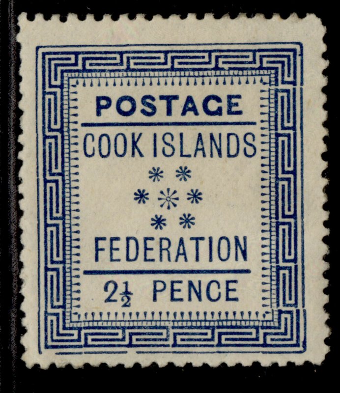 COOK ISLANDS QV SG3, 2½d blue, M MINT. Cat £48. 