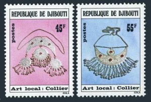 Djibouti 475-476,MNH.Michel 218-219. Necklace,1978.