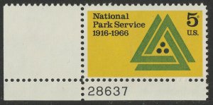 US 1314 National Park Service 5c plate single LL 28637 MNH 1966