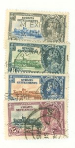 Straits Settlements #213-16 Used