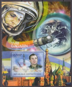 2011 Central African 3112/B735 Yuri Gagarin 11,00 €