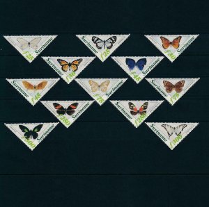 [SU808] Suriname 1994 Insects butterflies schmetterlingen Triangles MNH