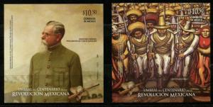 Mexico Scott #2655-2656 MNH Mexican Revolution Centennial CV$3+