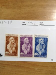 Vatican City Sc #  335-337  NH