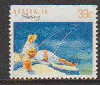 Australia SG 1179ba FU -  booklet stamp perf 13 1/2 top i...