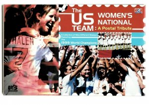 Liberia 1999 - U.S. Women's National Soccer Team Stamp - Sheet of 9 In Folio MNH