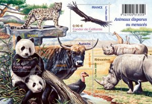 Scott #3689a Protected Animals S/S MNH