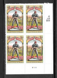 #4341 MNH Plate Block