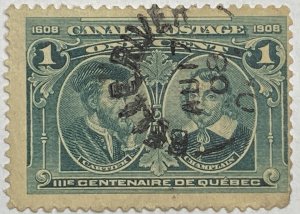 CANADA 1908 #97 Quebec Tercentenary Issue - Used