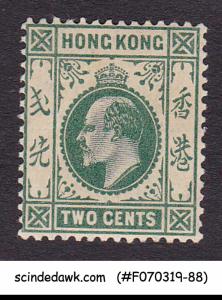 HONG KONG - 1903 2c KEDVII SCOTT#72 - 1V - MINT LH
