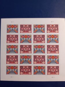 US# 5543 LOVE, Sheet of 16 @.55c, Unused (2021)