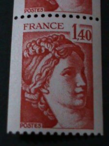 ​FRANCE-1980 SC#1877  SABINE-COIL PAIR RARE-MNH VF WE SHIP TO WORLD WIDE