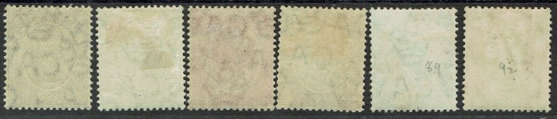 NYASALAND 1913 KGV RANGE TO 6D + SHADE WMK MULTI CROWN CA