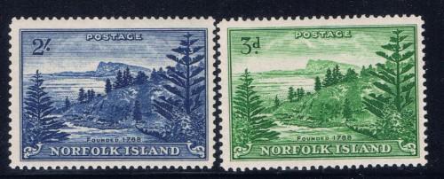 Norfolk Is 23-24 Hinged 1959 set