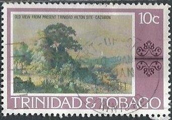 Trinidad & Tobago 263 (used) 10c view of Cazabon (1976)