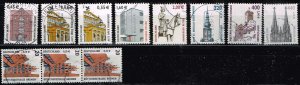 Germany 2001,Sc.#1839 and more used coil stamps, all with number on the back