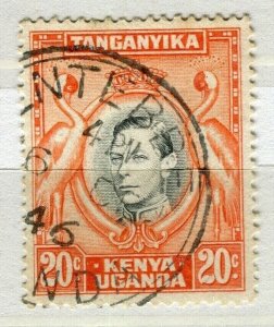 BRITISH KUT; 1938-40s early GVI issue used 20c. value, fine Postmark