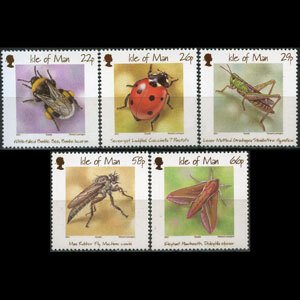 ISLE OF MAN 2001 - Scott# 895-9 Insects Set of 5 NH