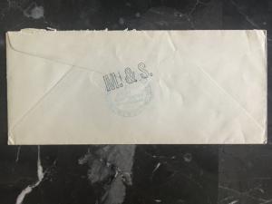 1920s Tela Honduras M&S Cover to USA United Fruit Company Mail Scarce Stampless