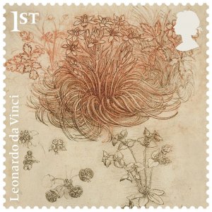 Stamps Great Britain  - Leonardo da Vinci Stamp Set