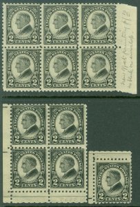 EDW1949SELL : USA 1923 Scott #612. 11 stamps. All Mint NH & PO Fresh. Cat $357.