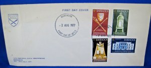 BARBADOS 1977  -  LOT of 3 FDCs     (c17)