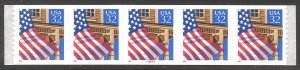 U.S. #2915A RARE PNS5 w/ PN 89899 - 1996 32c Flag