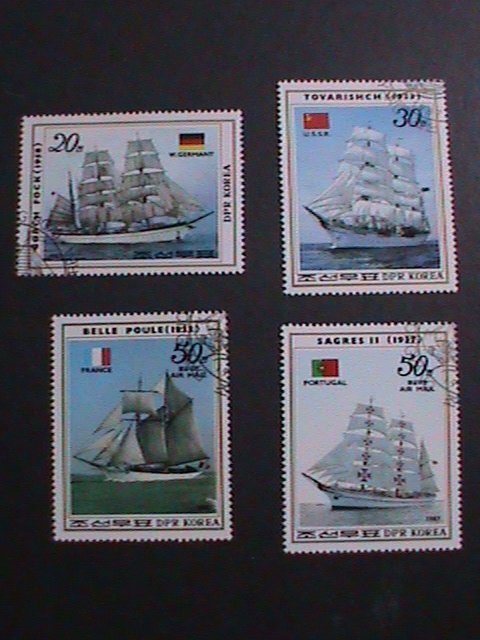 ​KOREA-1987 WORLD FAMOUS SALLING SHIPS CTO-- VF WE SHIP TO WORLD WIDE