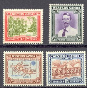 Samoa Sc# 181-184 MNH 1939 Definitives