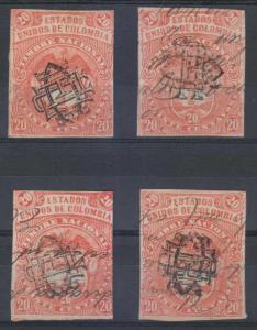 COLOMBIA 1881 REVENUES USC DOCUMENTARIES Anyon 15 (4x) SIDEWAYS, INVTD MONOGRAM+ 